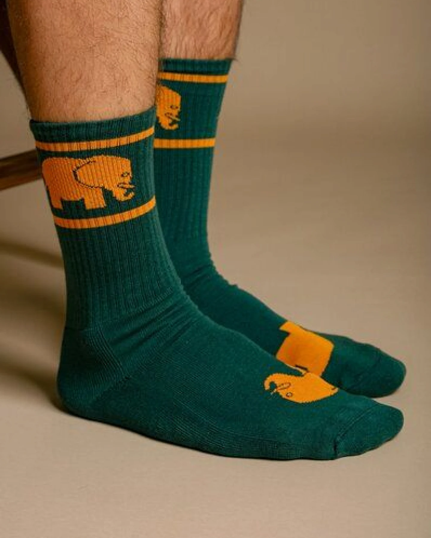 Trendsplant Green Organic Cotton Athletic Socks – Ansicht 2
