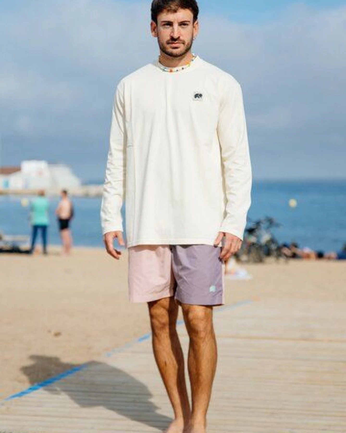 Trendsplant Color Block Q-Nova® Swim Trunks Mauve – Ansicht 4