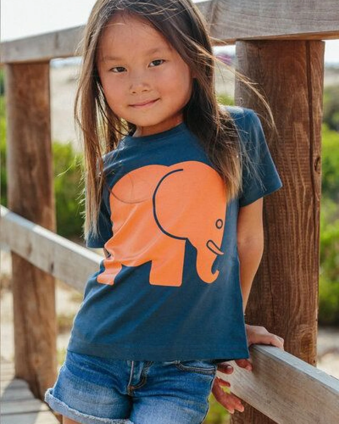 Kid's Organic Classic T-Shirt Trendsplant Blue – Ansicht 2
