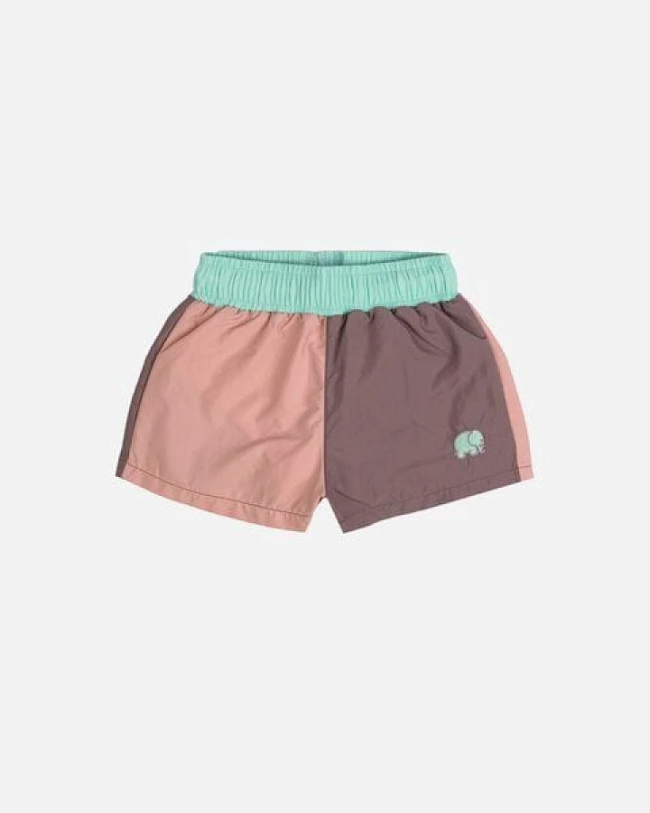 Trendsplant Color Block Q-Nova® Kid's Swim Trunks Mauve