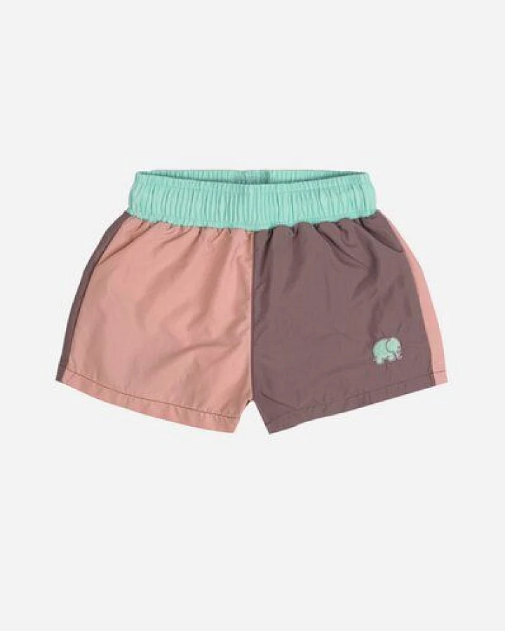 Trendsplant Color Block Q-Nova® Kid's Swim Trunks Mauve