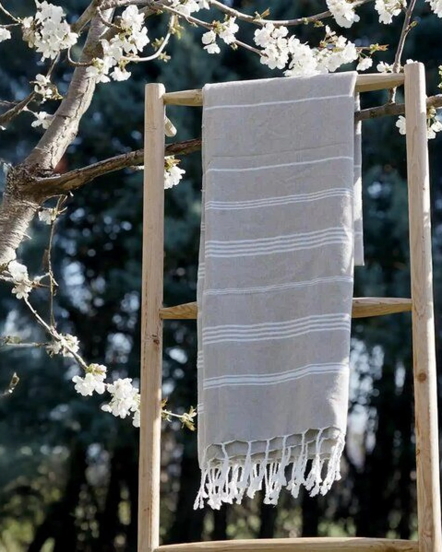 Karawan authentic Fouta HAMMAM (Peshtamal) aus Bio-Baumwolle, 100 x 200cm – Ansicht 3