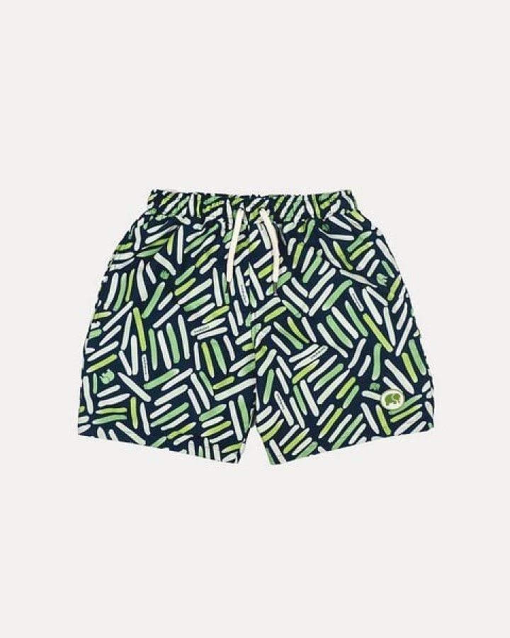 Trendsplant Strokes SEAQUAL®YARN Swim Trunks Seaweed Green