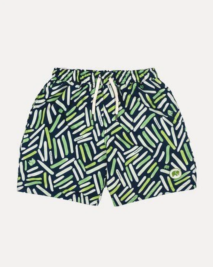 Trendsplant Strokes SEAQUAL®YARN Swim Trunks Seaweed Green