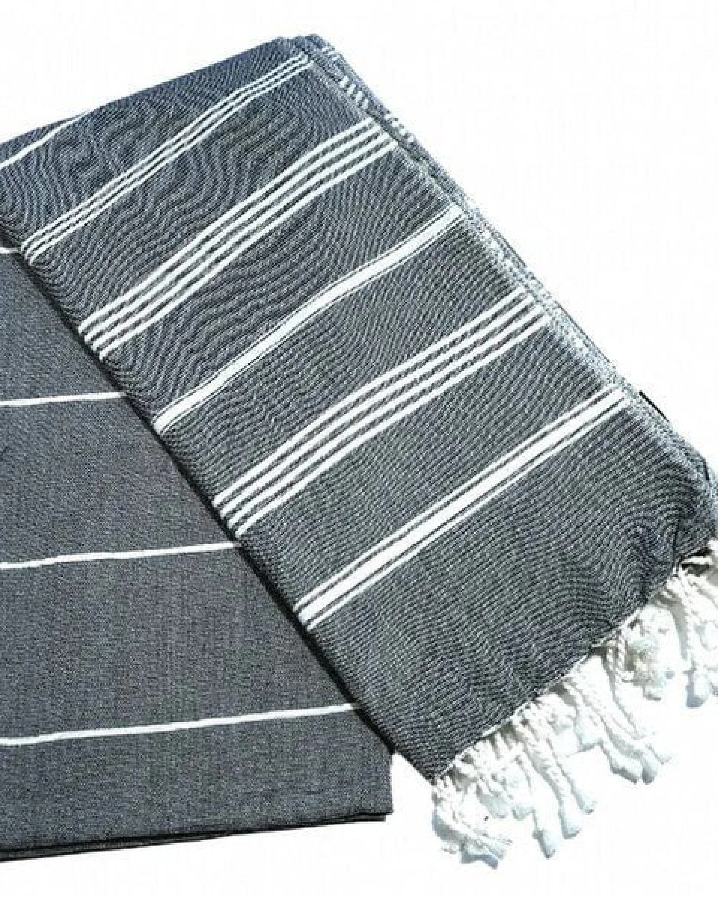 Karawan authentic Fouta HAMMAM (Peshtamal) aus Bio-Baumwolle, 100 x 200cm – Ansicht 4