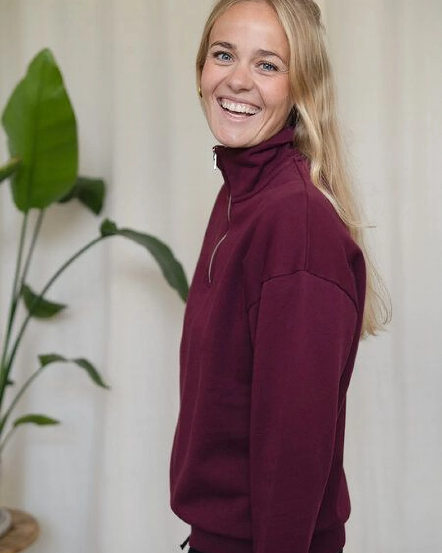 FUXBAU Frauen fux Half Zip Sweater – Ansicht 4