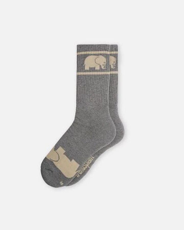 Trendsplant Grey Organic Cotton Athletic Socks