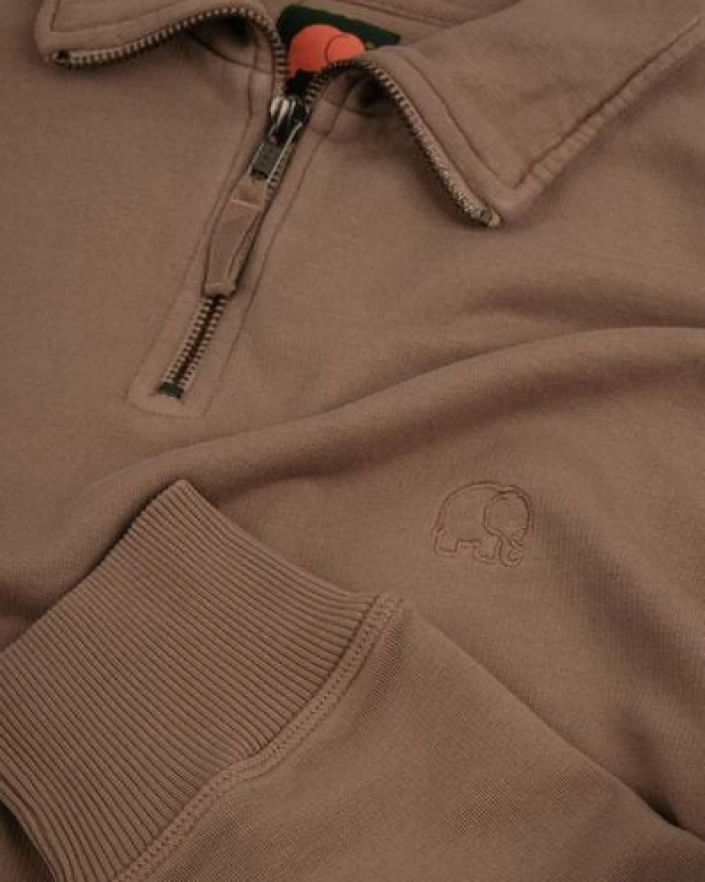 Trendsplant Women's Essential Garment Heavyweight Oversized Quater Zip Sweatshirt Caribou – Ansicht 4