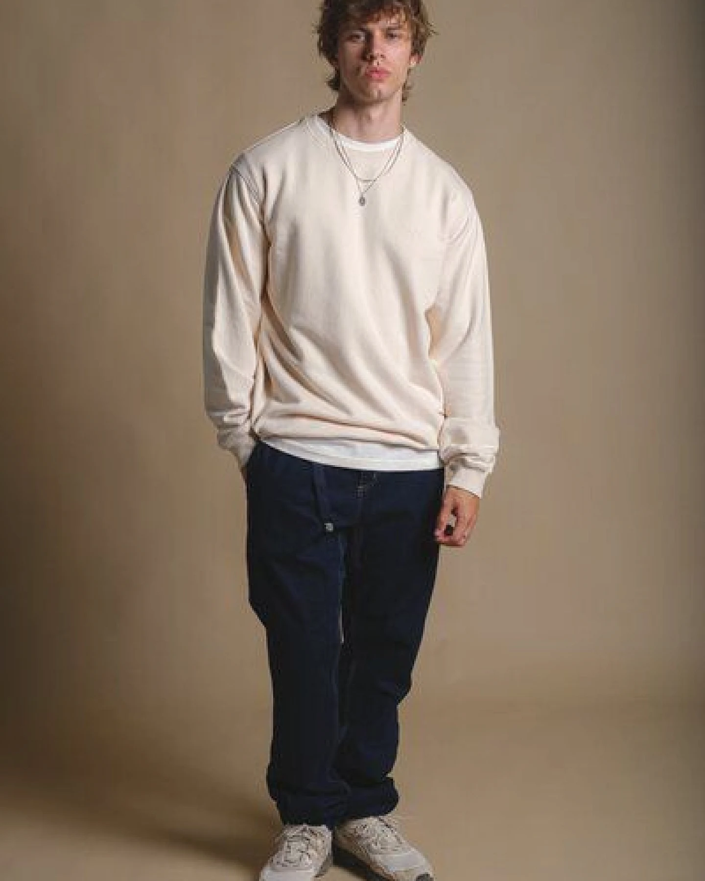 Trendsplant Essential Garment Heavyweight Sweatshirt Pearled Ivory – Ansicht 3