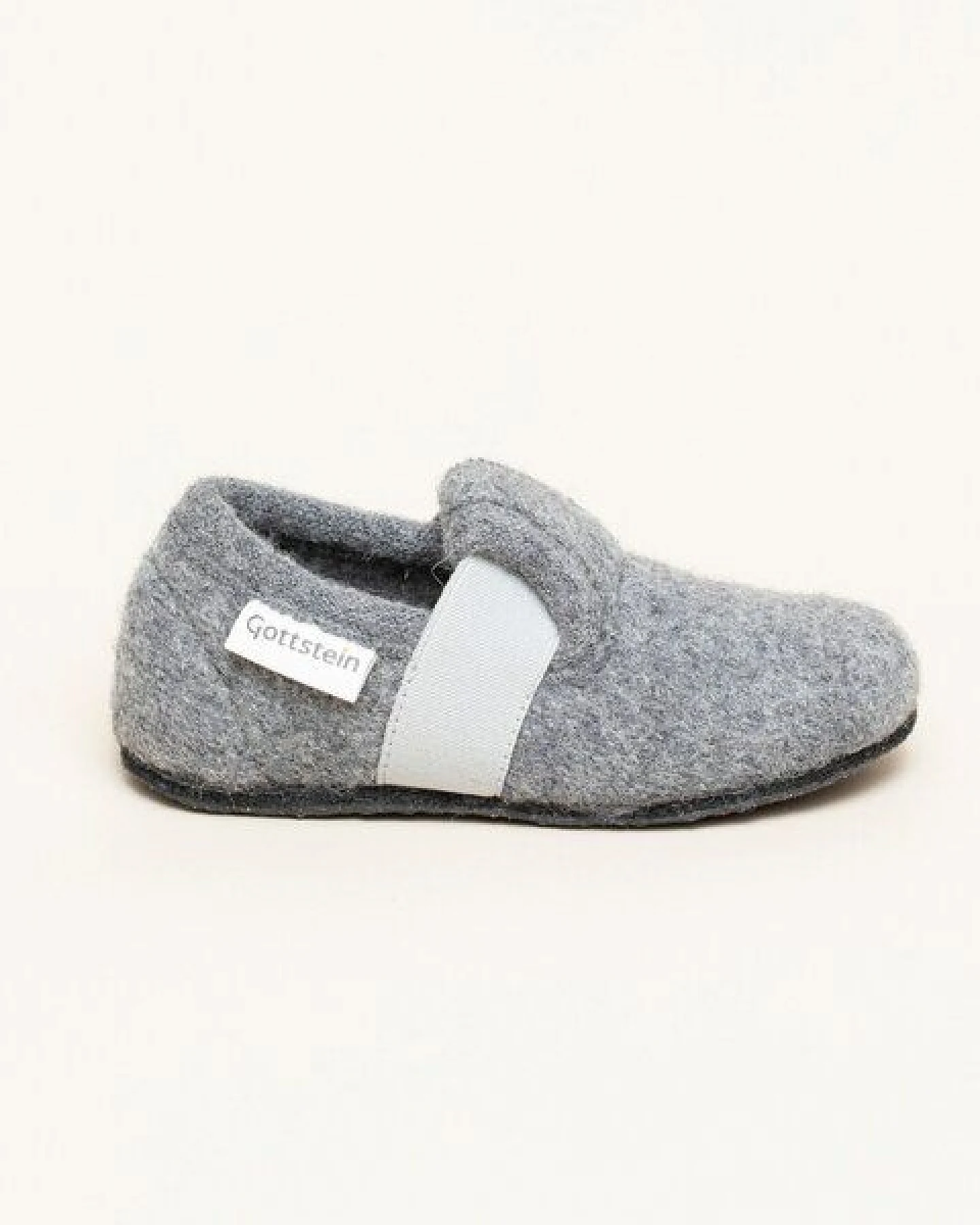 Gottstein Alpine Runner Kinder-Hausschuh aus 100% Schurwolle - Filzhausschuh für Kinder mit Gummizug & Rutschfester Sohle - Perfekt für Kindergarten & Kita – Ansicht 2