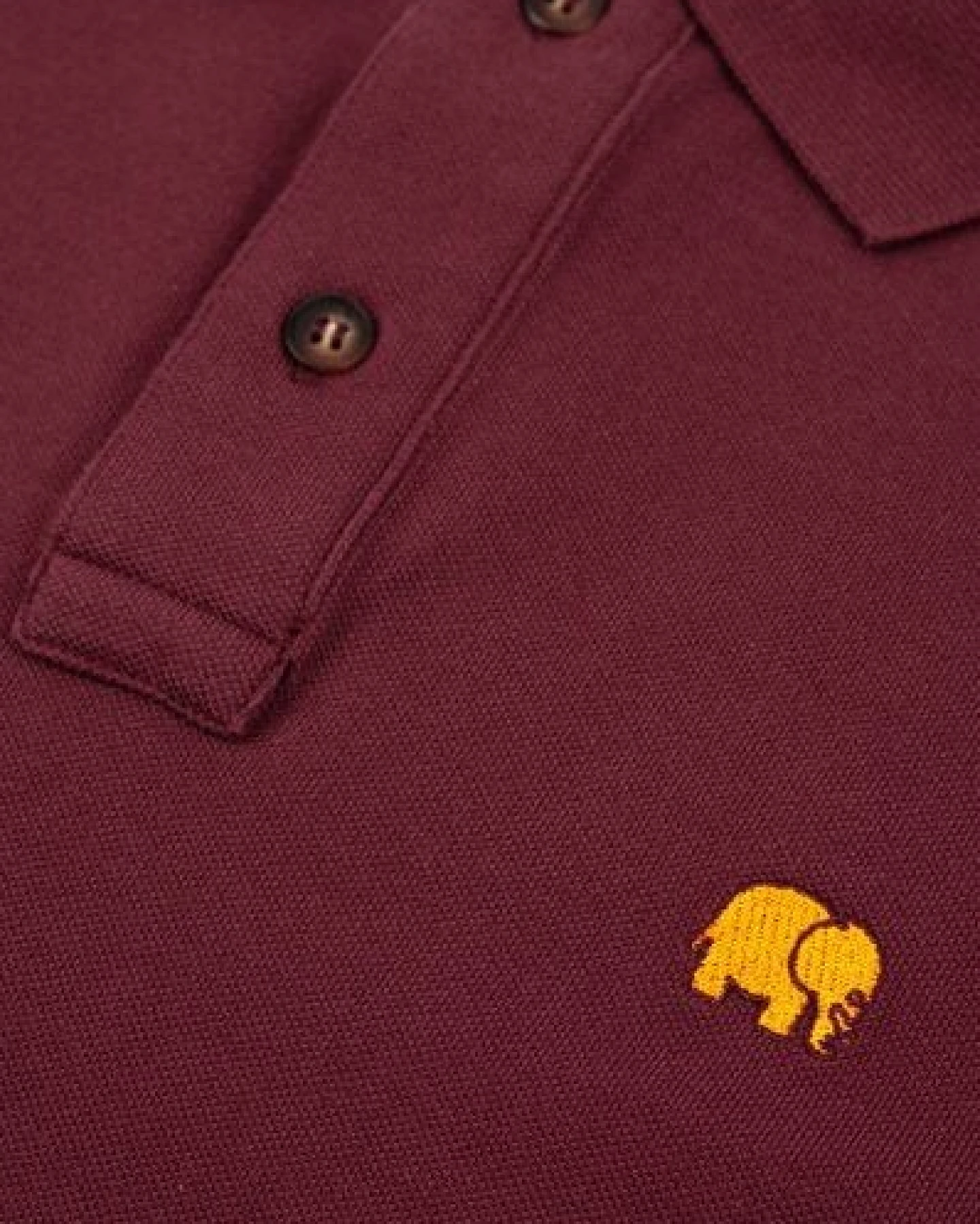 Trendsplant Organic Essential Polo Shirt Burgundy – Ansicht 3