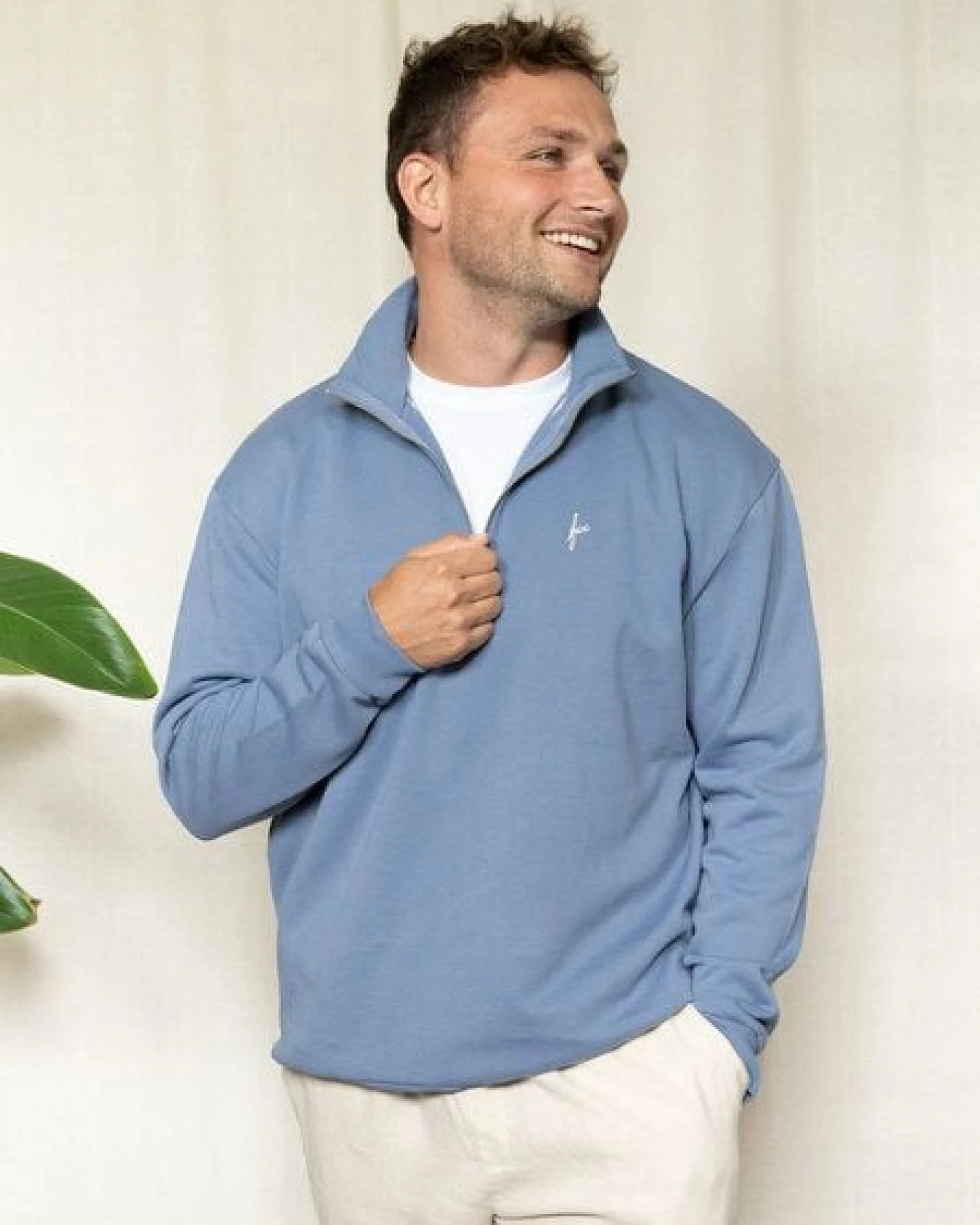 FUXBAU Männer fux Half Zip Sweater – Ansicht 3