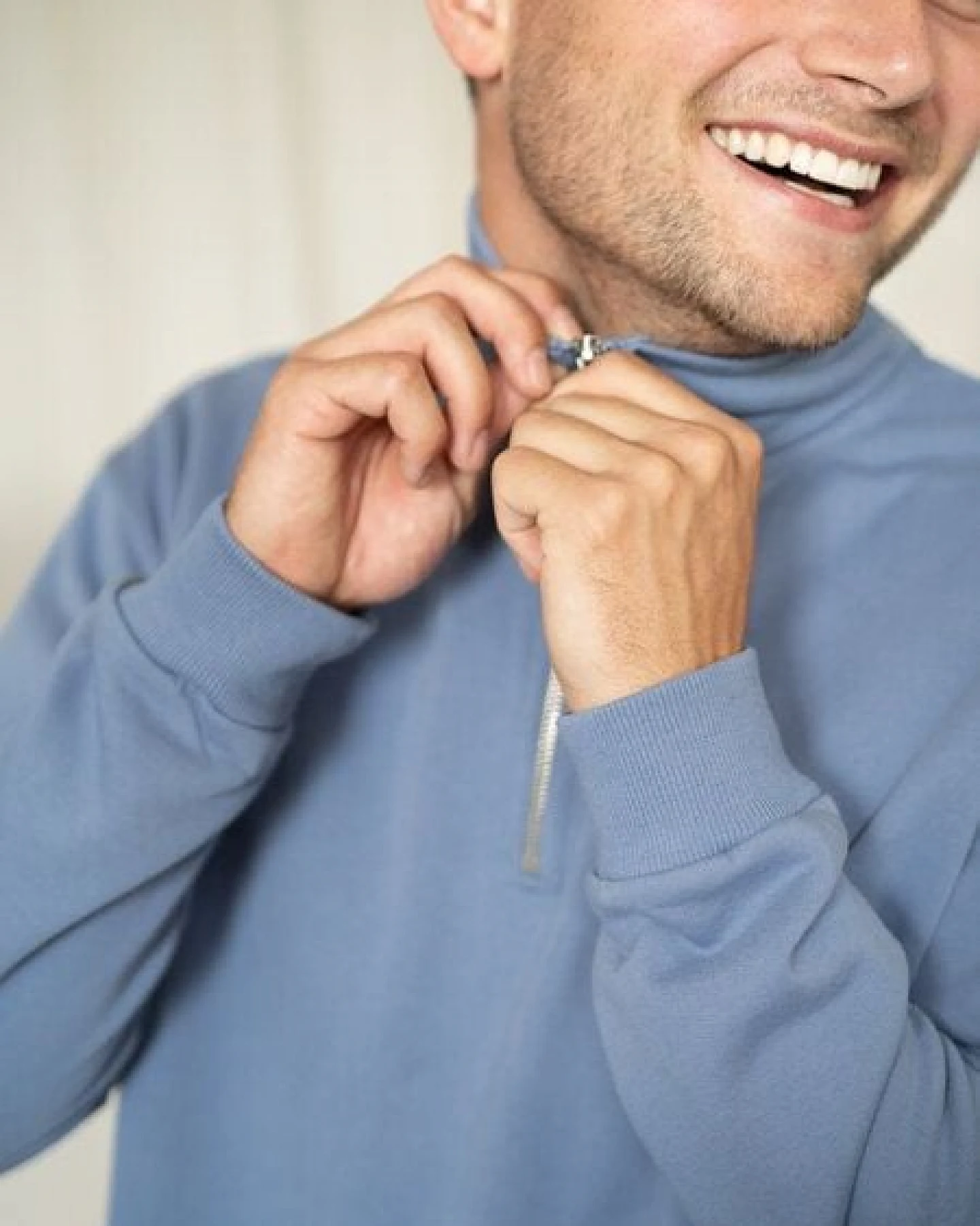 FUXBAU Männer fux Half Zip Sweater – Ansicht 4