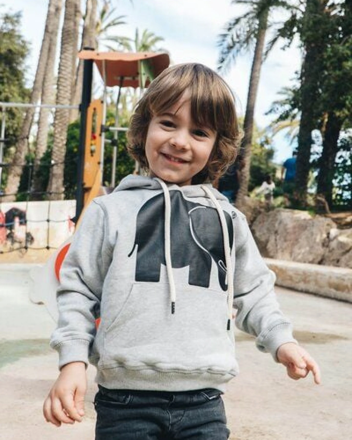 Trendsplant Kid's Organic Classic Hoodie Heather Grey – Ansicht 4
