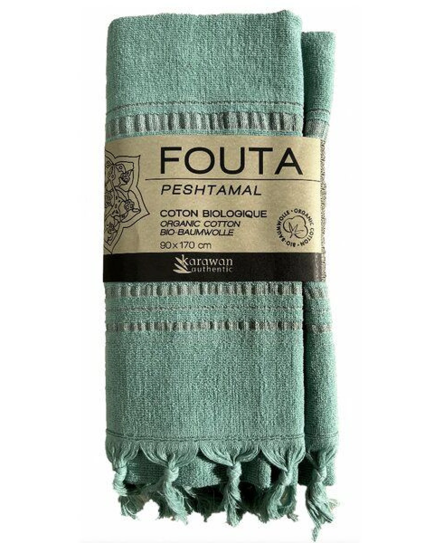 Karawan authentic Fouta / Hammamtuch aus Biobaumwolle - Dolce Collection – Ansicht 2