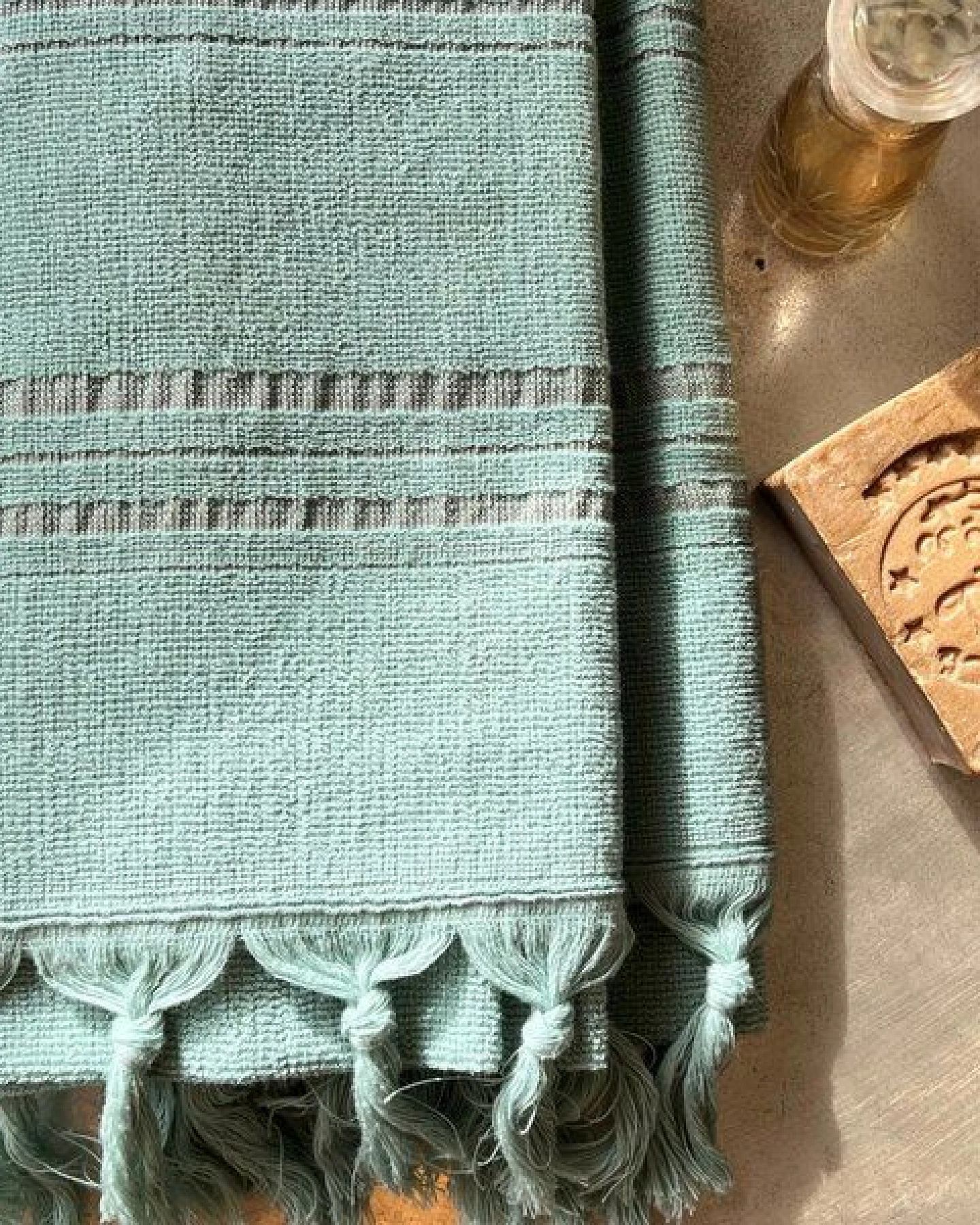 Karawan authentic Fouta / Hammamtuch aus Biobaumwolle - Dolce Collection – Ansicht 3