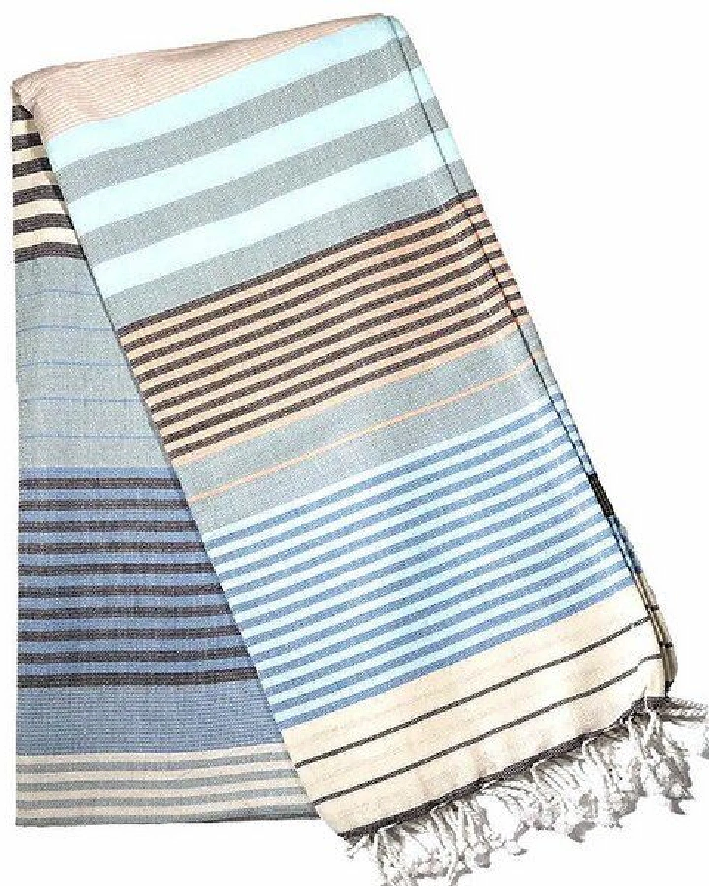 Karawan authentic Fouta SUD (Peshtamal) aus Bio-Baumwolle, 100 x 200cm – Ansicht 2