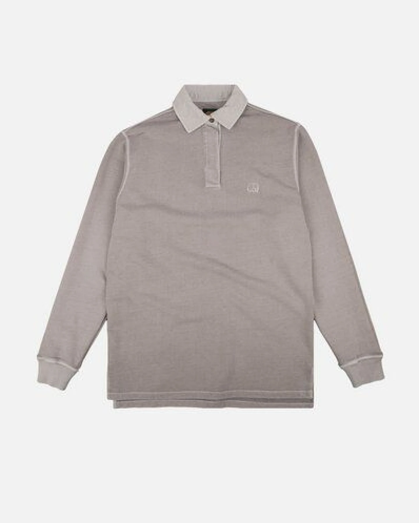 Trendsplant Essential Pigment Heavyweight Polo Sweatshirt Island Fossil – Ansicht 2