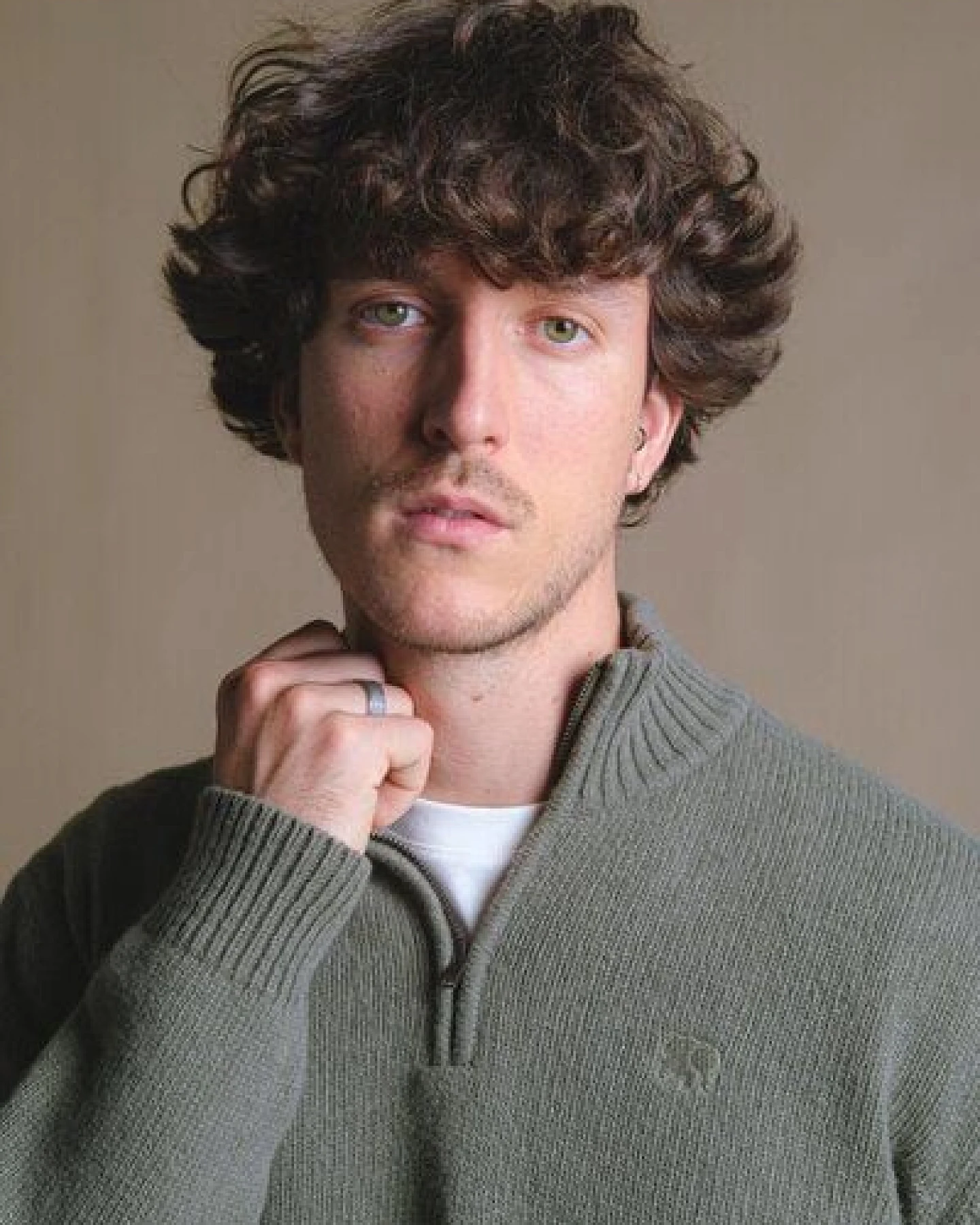 Trendsplant Bernia Quarter Zip Knit Sage – Ansicht 4