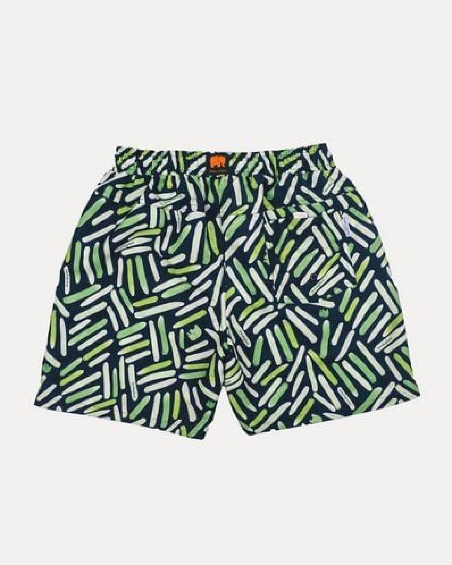 Trendsplant Strokes SEAQUAL®YARN Swim Trunks Seaweed Green – Ansicht 3
