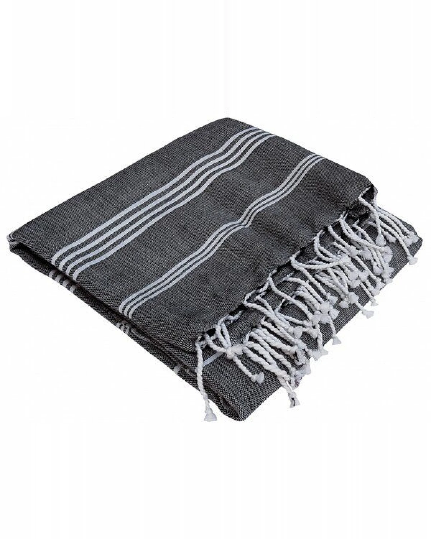 Karawan authentic Fouta Hamamtuch aus reiner Bio-Baumwolle 200 × 100 cm (Stil HAMMAM) – Ansicht 2