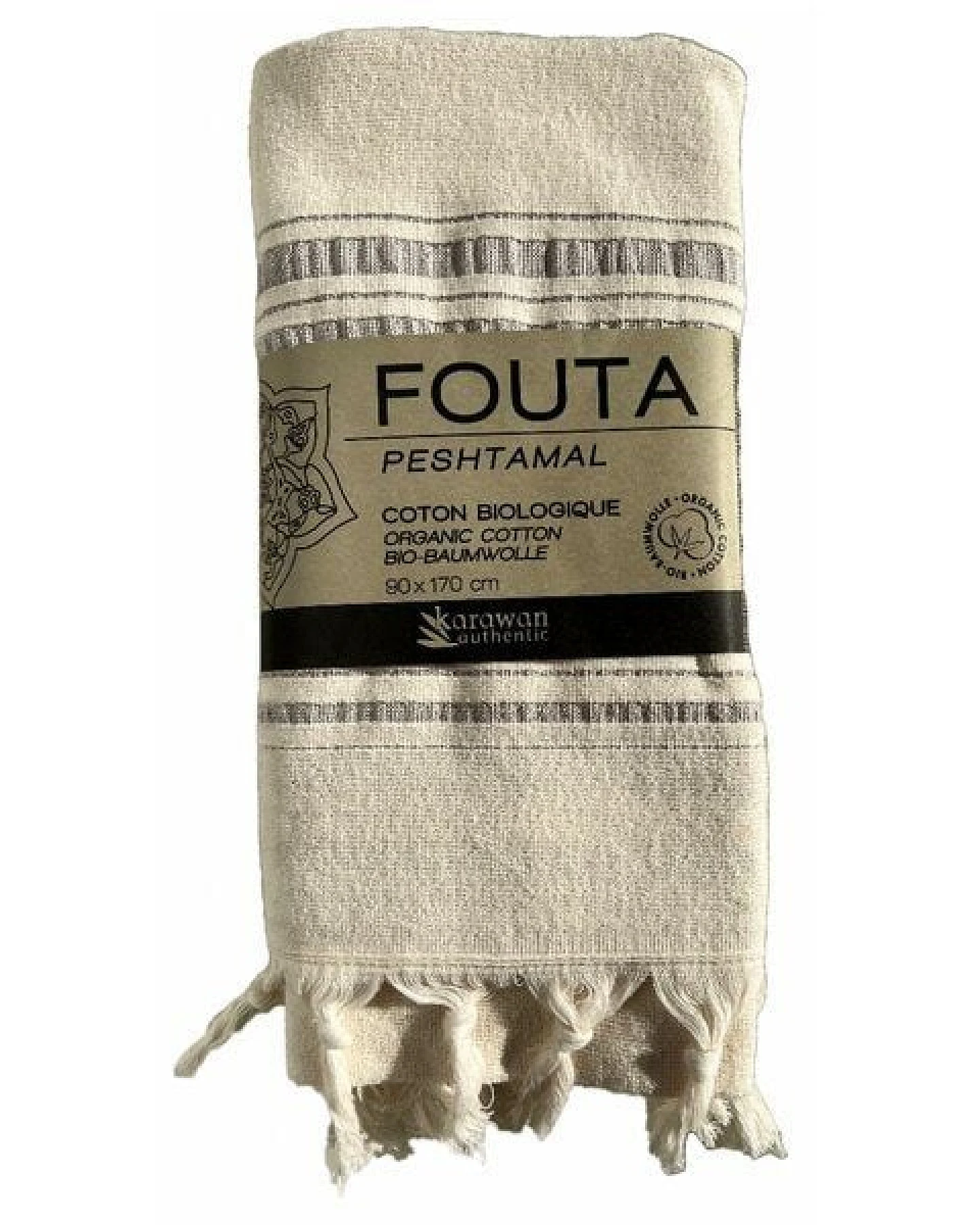 Karawan authentic Hamamtuch Fouta dolce aus Biobaumwolle, 170 x 90 cm – Ansicht 3
