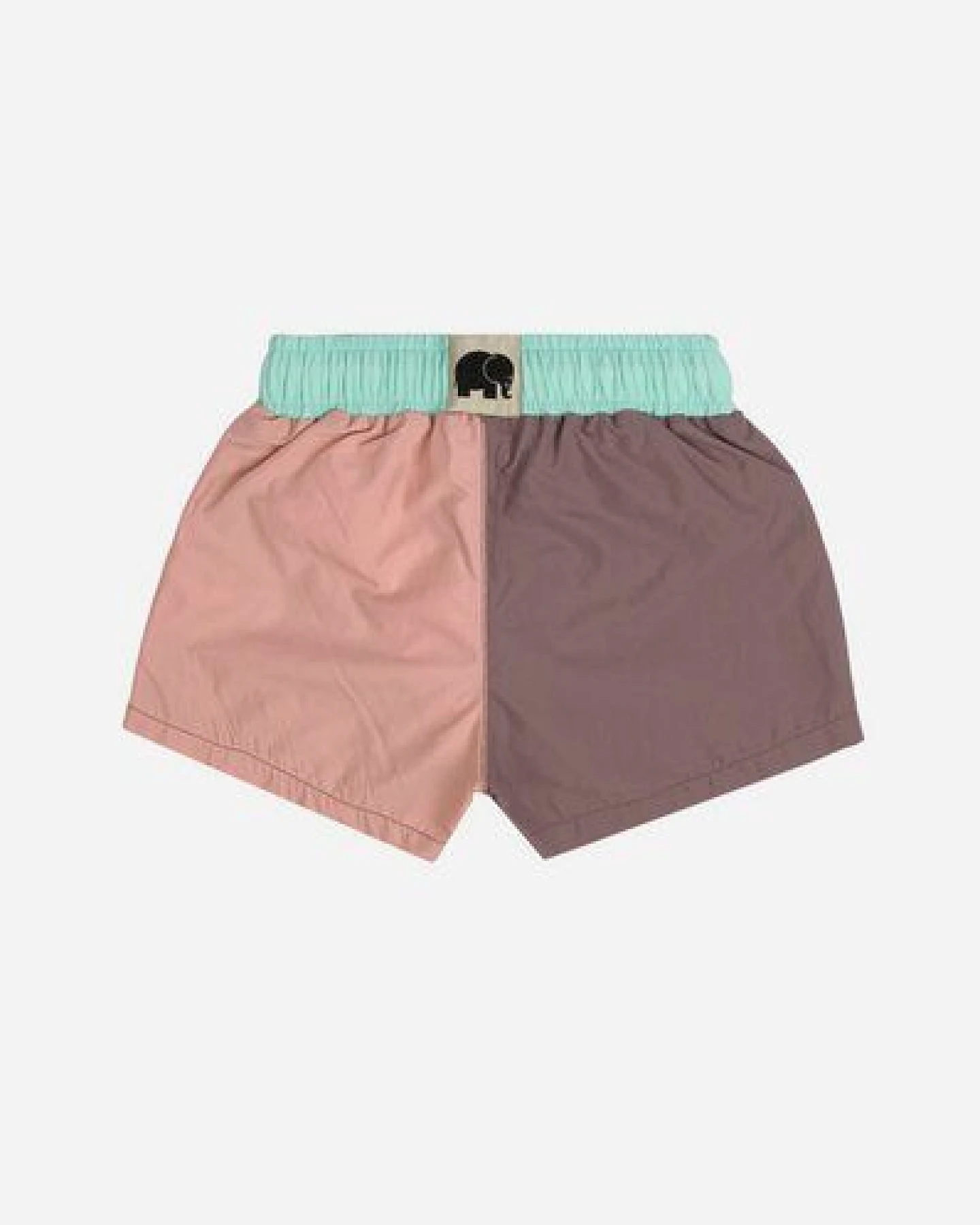 Trendsplant Color Block Q-Nova® Kid's Swim Trunks Mauve – Ansicht 3
