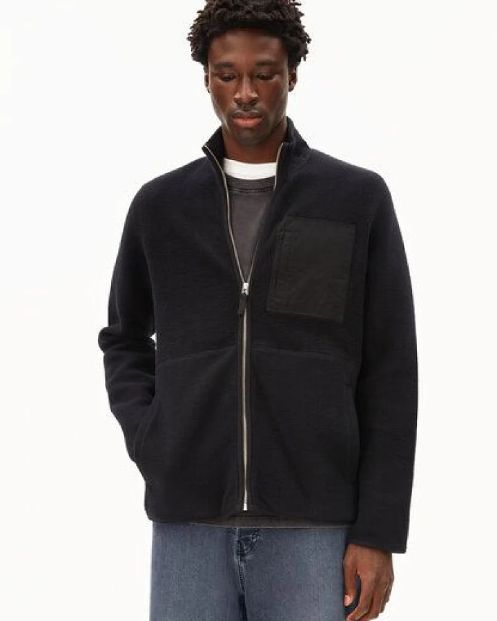 ARMEDANGELS FLAABO FLEECE JACKET Herren Fleecejacke aus Bio-Baumwolle
