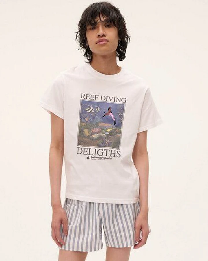 CARNE BOLLENTE T-Shirt Reef Diving Delights aus biologisch angebauter Baumwolle