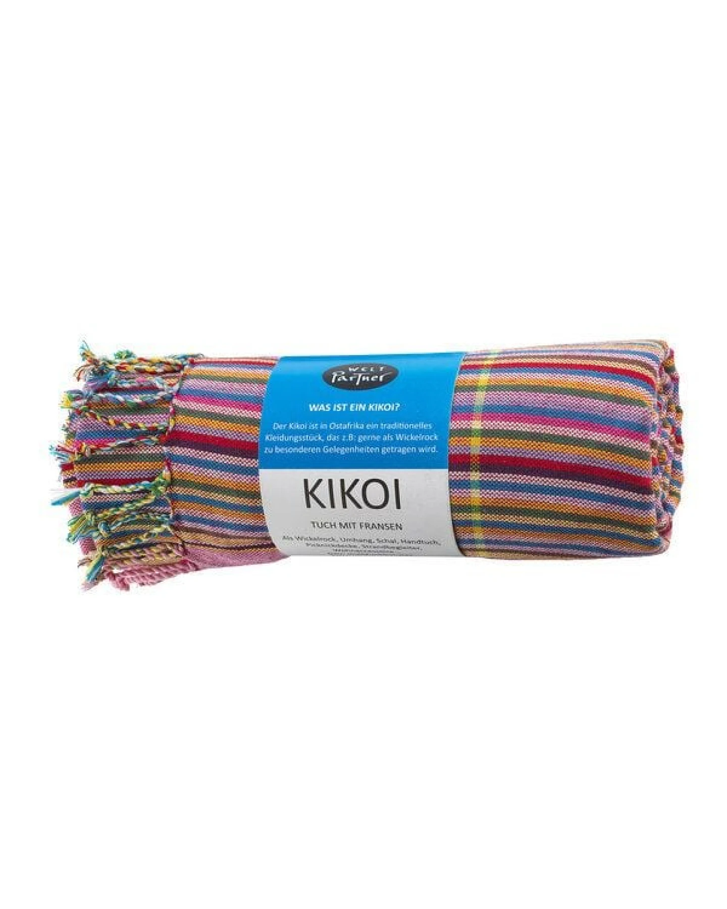 weltPartner Baumwolltuch, Strandtuch, Sarong "Kikoi" – Ansicht 2