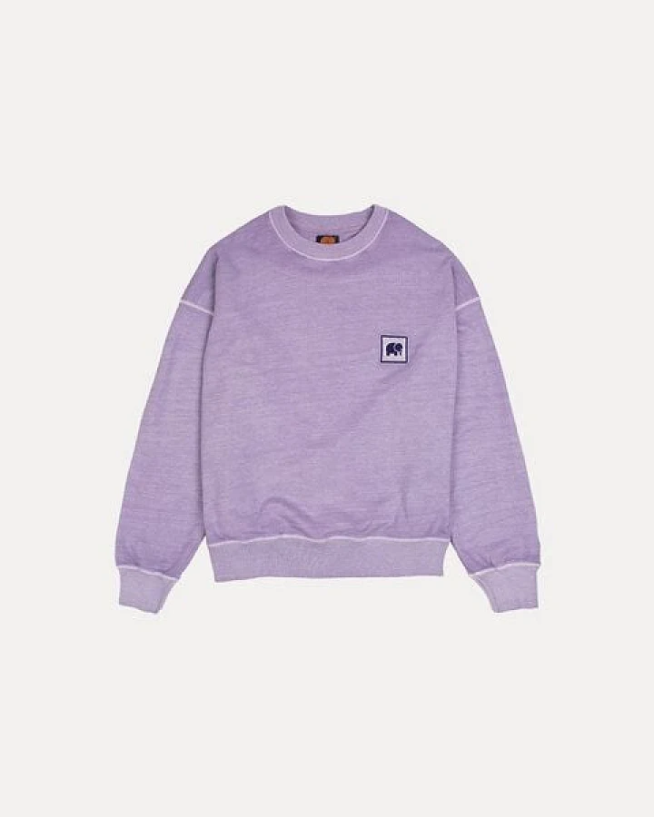 Trendsplant Women's Espliego Pigment Dyed Oversized Sweatshirt Lavender