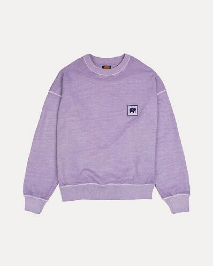 Trendsplant Women's Espliego Pigment Dyed Oversized Sweatshirt Lavender