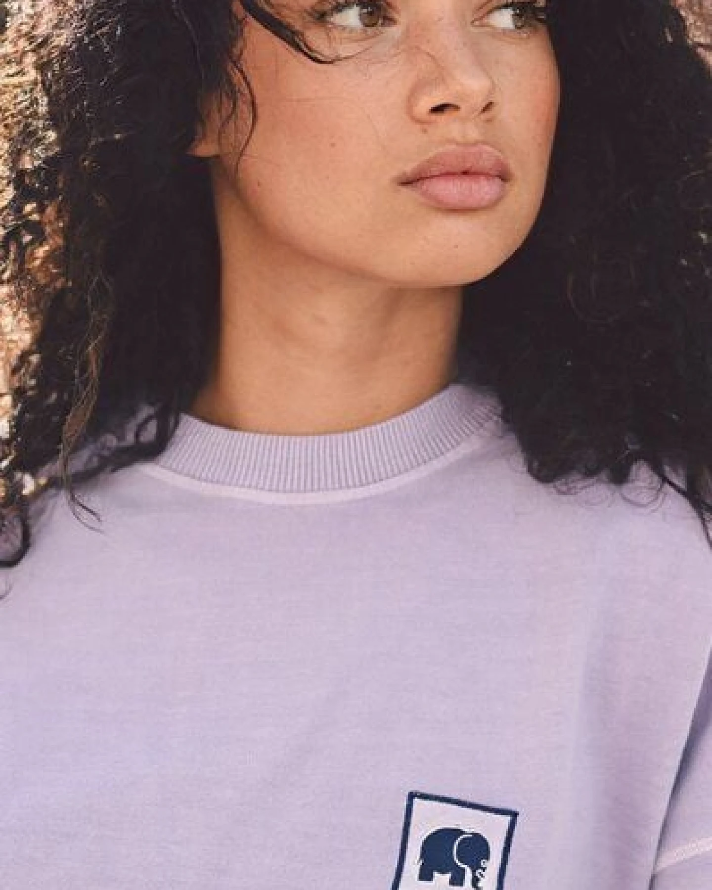 Trendsplant Women's Espliego Pigment Dyed Oversized Sweatshirt Lavender – Ansicht 4