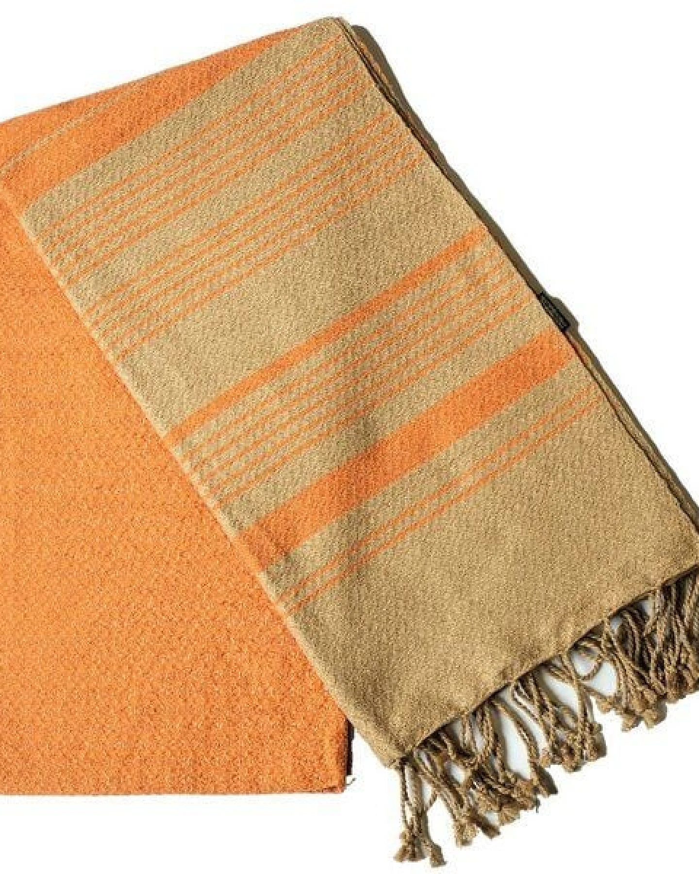 Karawan authentic Hamamtuch Fouta "sand" aus Biobaumwolle, 100 × 200 cm – Ansicht 2