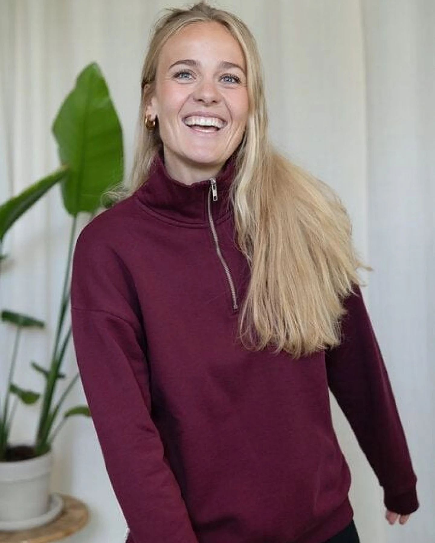FUXBAU Frauen fux Half Zip Sweater – Ansicht 3