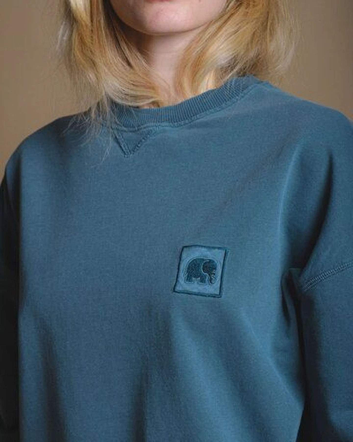 Trendsplant Women's Espliego Pigment Oversized Sweatshirt Elm Green – Ansicht 3