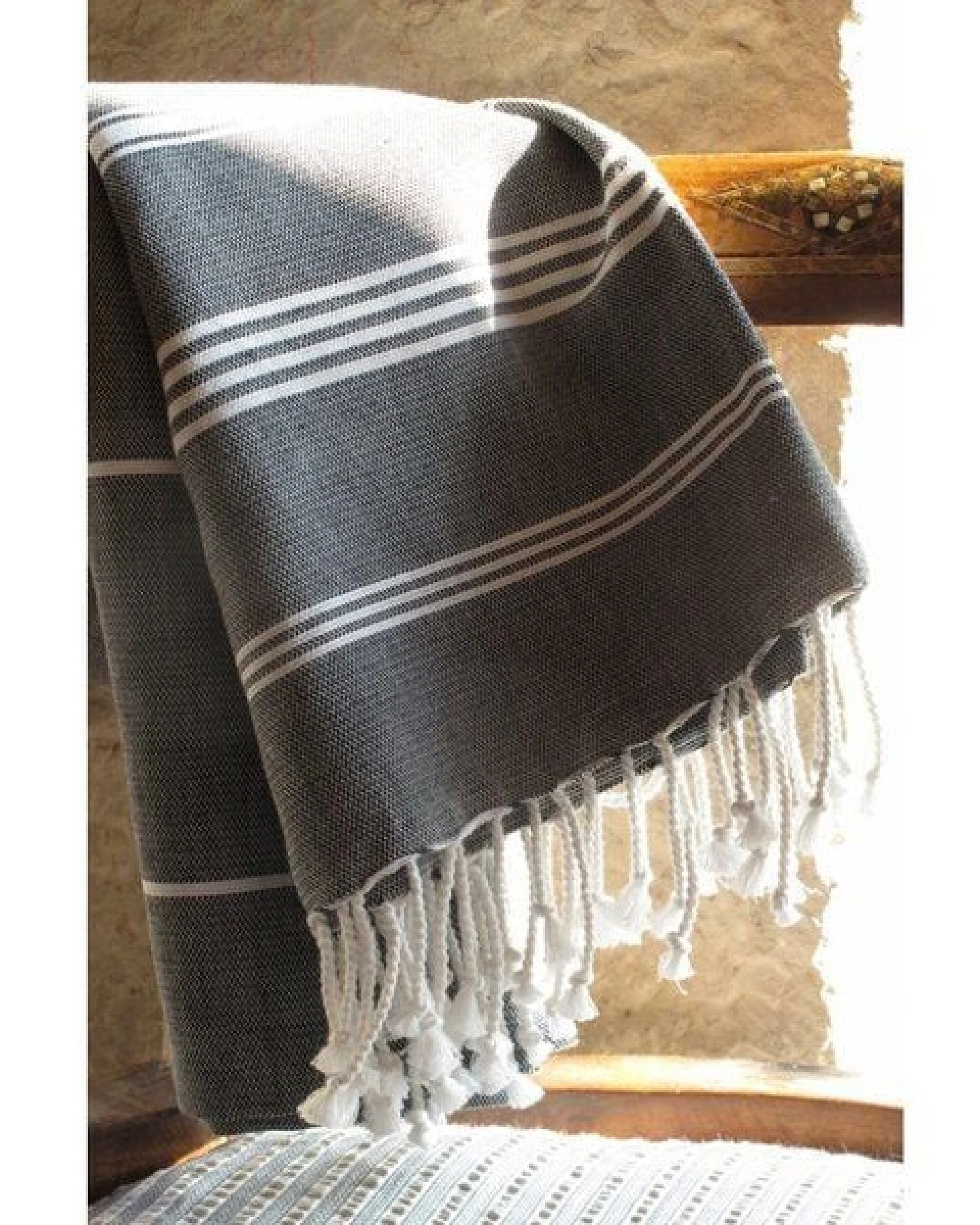 Karawan authentic Fouta Hammam Collection – Hammamtuch aus Bio-Baumwolle – Ansicht 3
