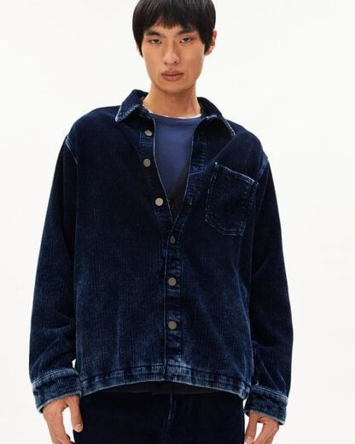 ARMEDANGELS YUNAAI INDIGO CORD Herren Overshirt aus Bio-Baumwolle
