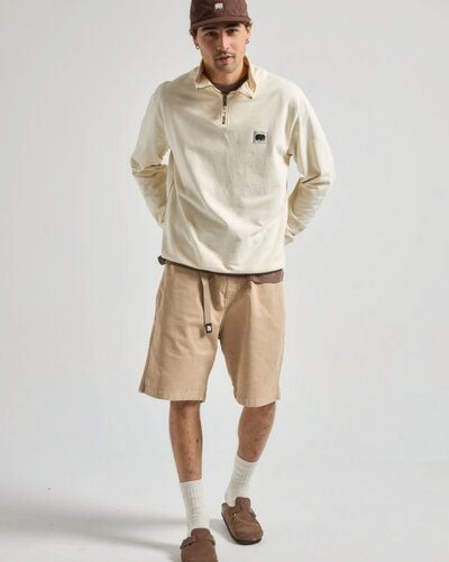 Trendsplant Ecodye Cotton Climber Shorts Sand – Ansicht 3