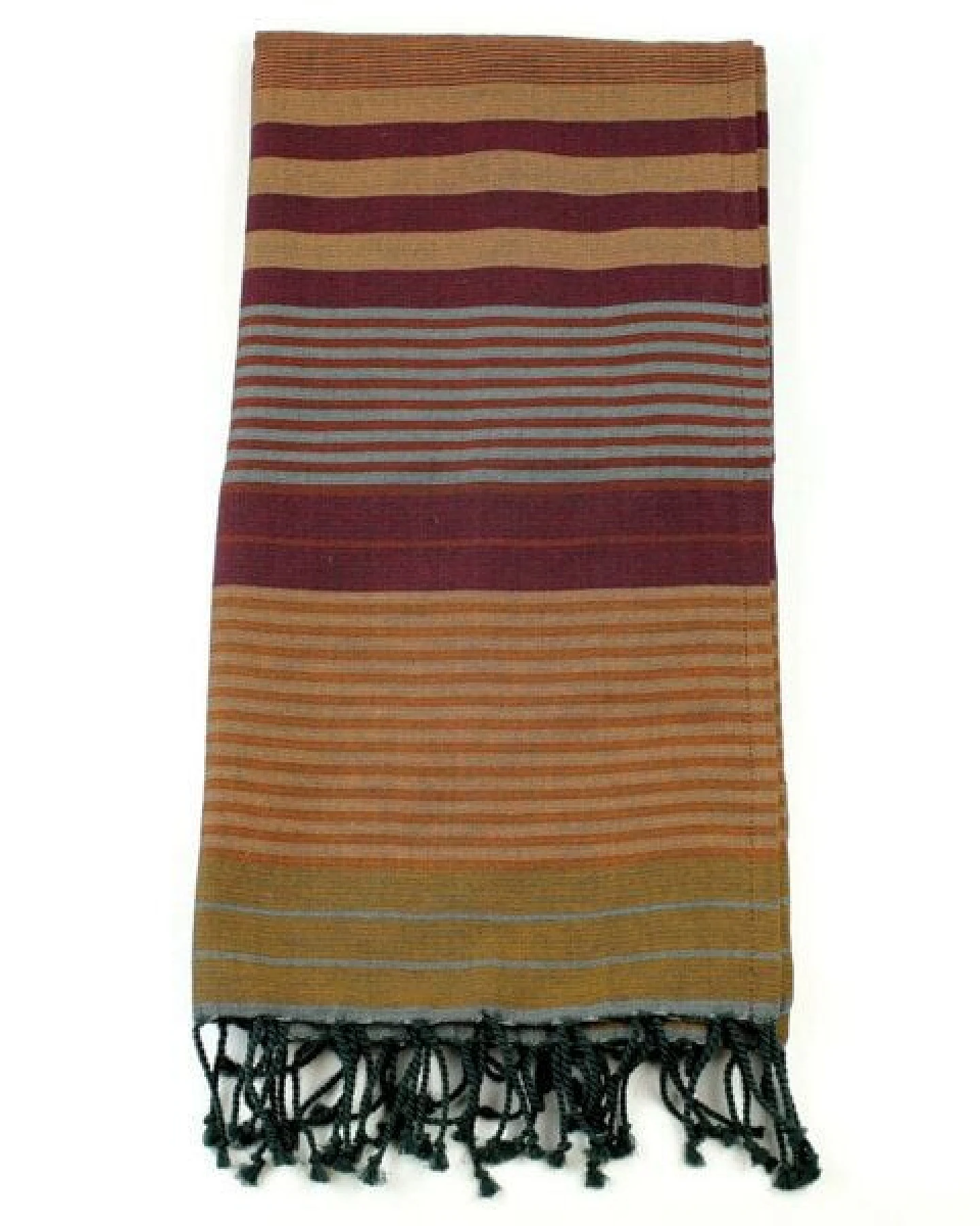 Karawan authentic Hamamtuch Fouta ebony, Biobaumwolle, 100 x 200 cm – Ansicht 2