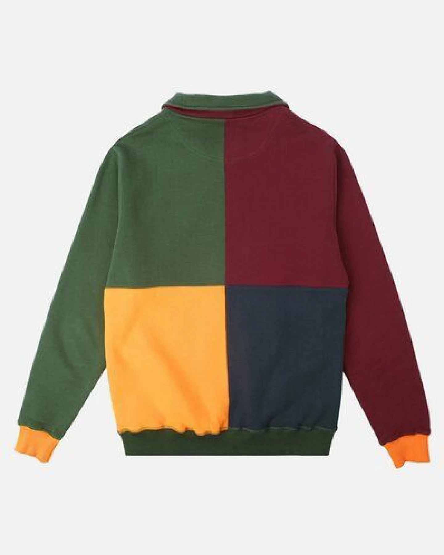 Trendsplant Color Block Half Zip Sweatshirt "Harlequin" – Ansicht 4
