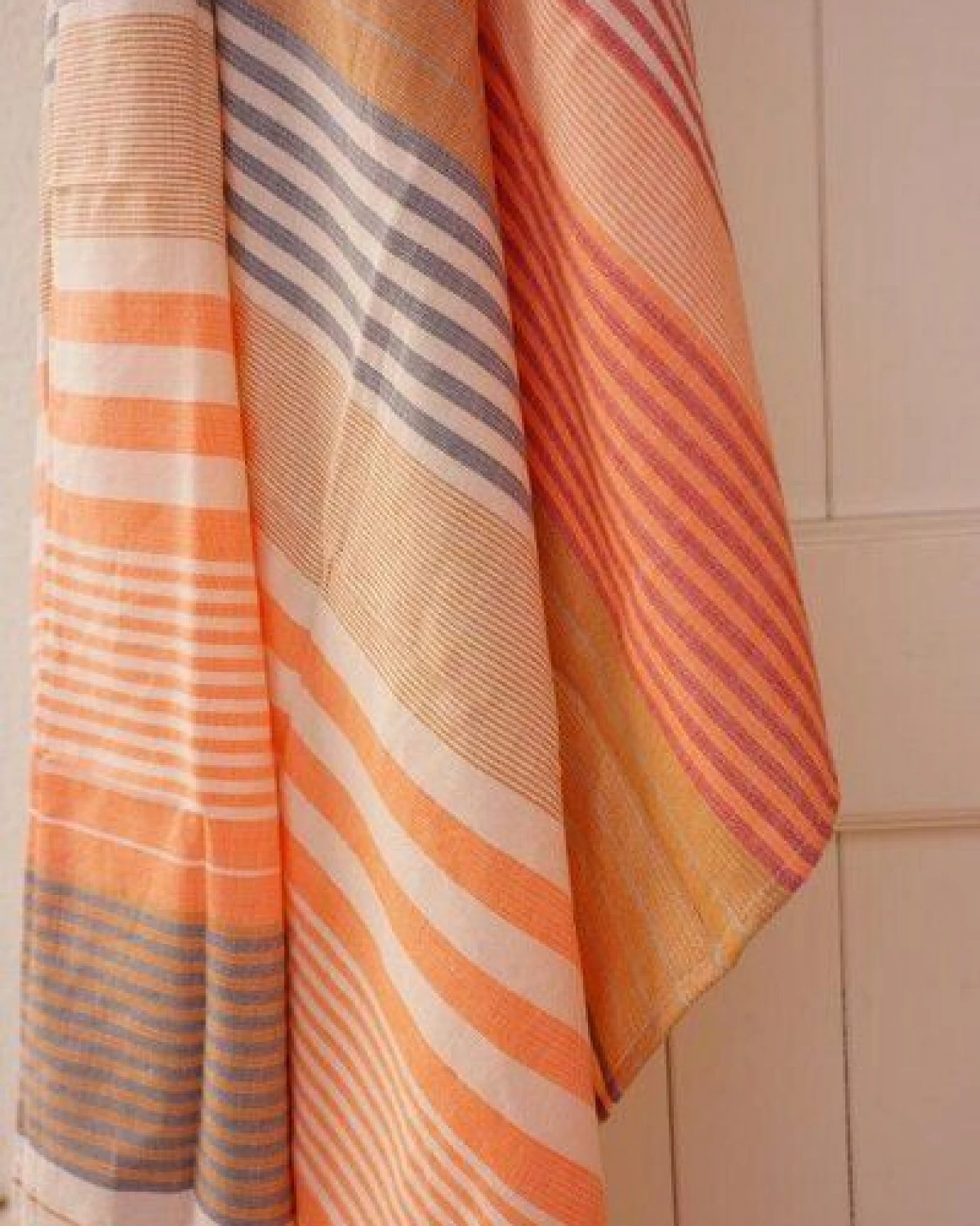 Karawan authentic Fouta Hamamtuch aus reiner Bio-Baumwolle 200 × 100 cm (Stil SUD) – Ansicht 4