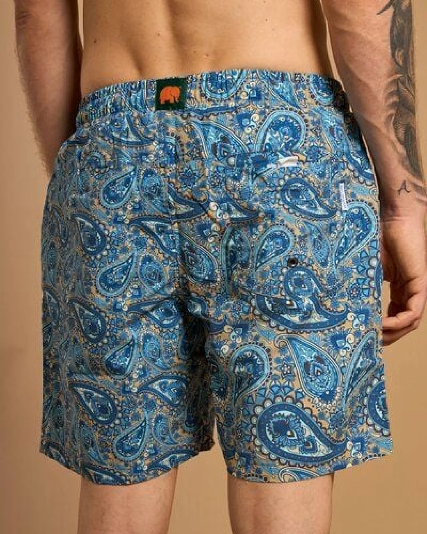 Trendsplant Mediterranean Paisley SEAQUAL®YARN Swim Trunks – Ansicht 4