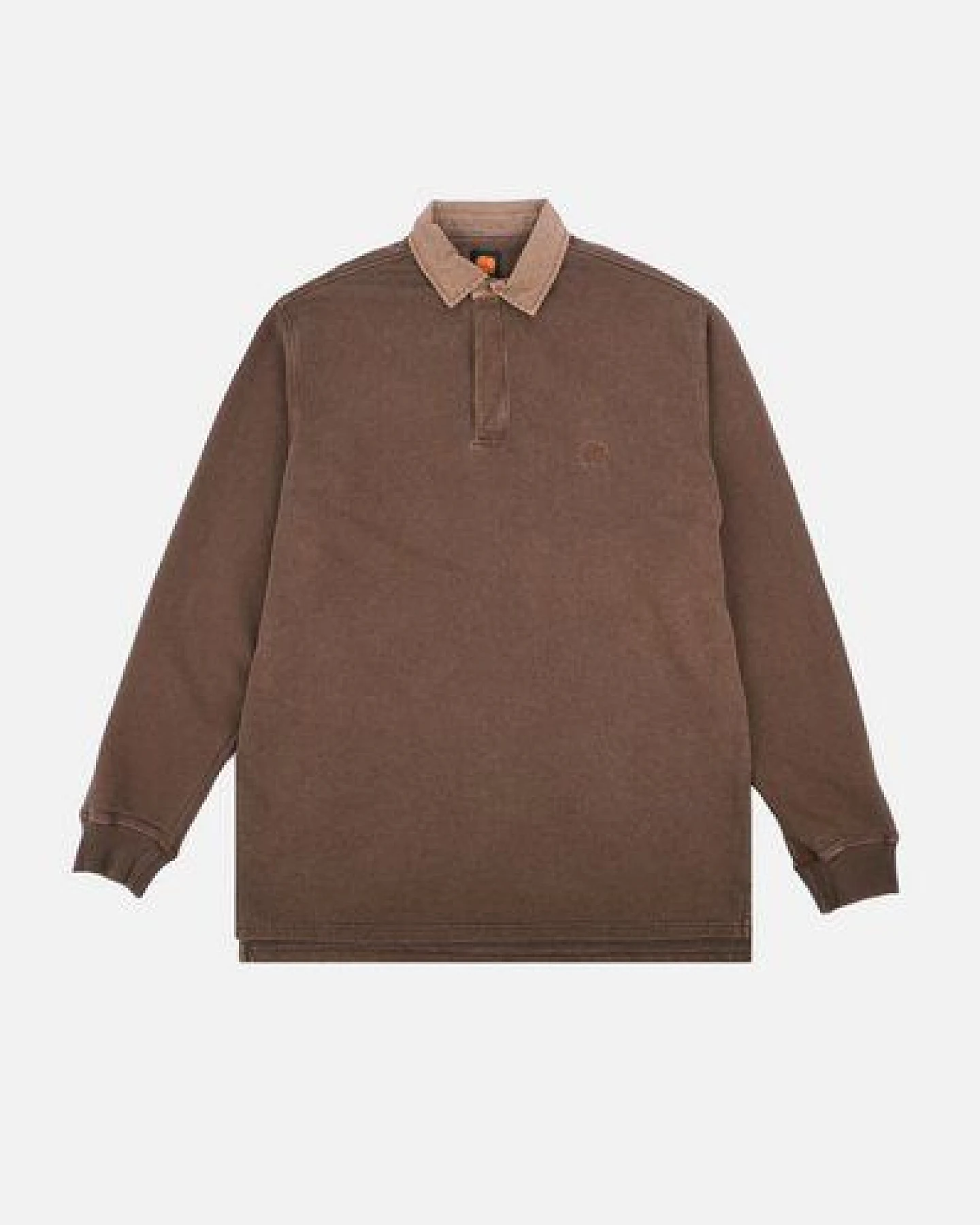 Trendsplant Carvalho Pigment Heavyweight Polo Sweatshirt Chestnut – Ansicht 2