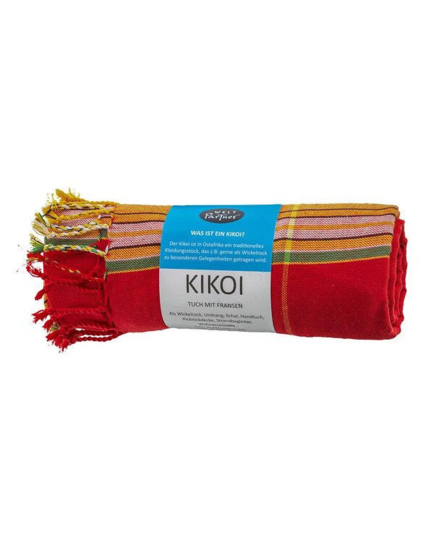 weltPartner Baumwolltuch, Strandtuch, Sarong "Kikoi" – Ansicht 3