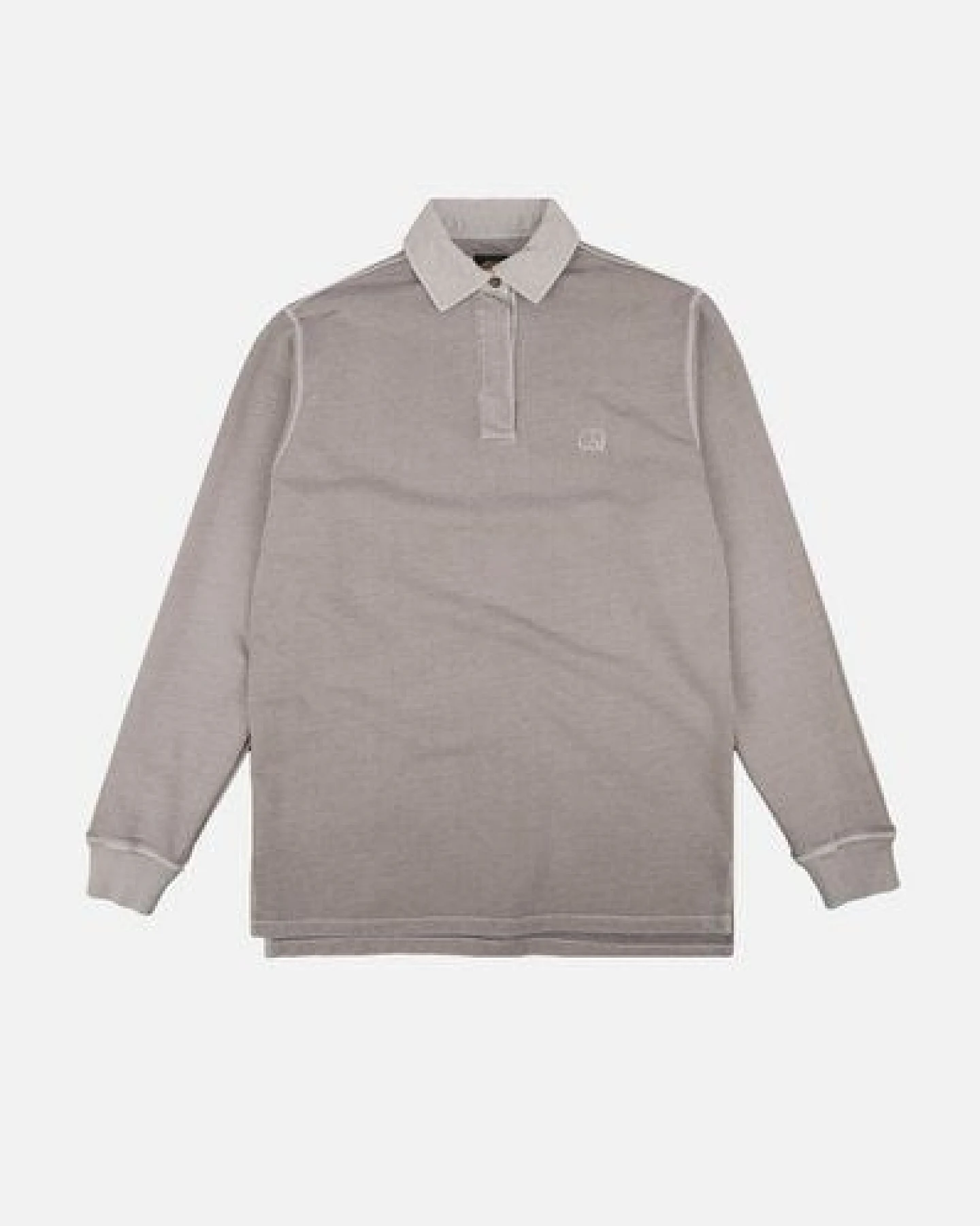 Trendsplant Essential Pigment Heavyweight Polo Sweatshirt Island Fossil – Ansicht 2