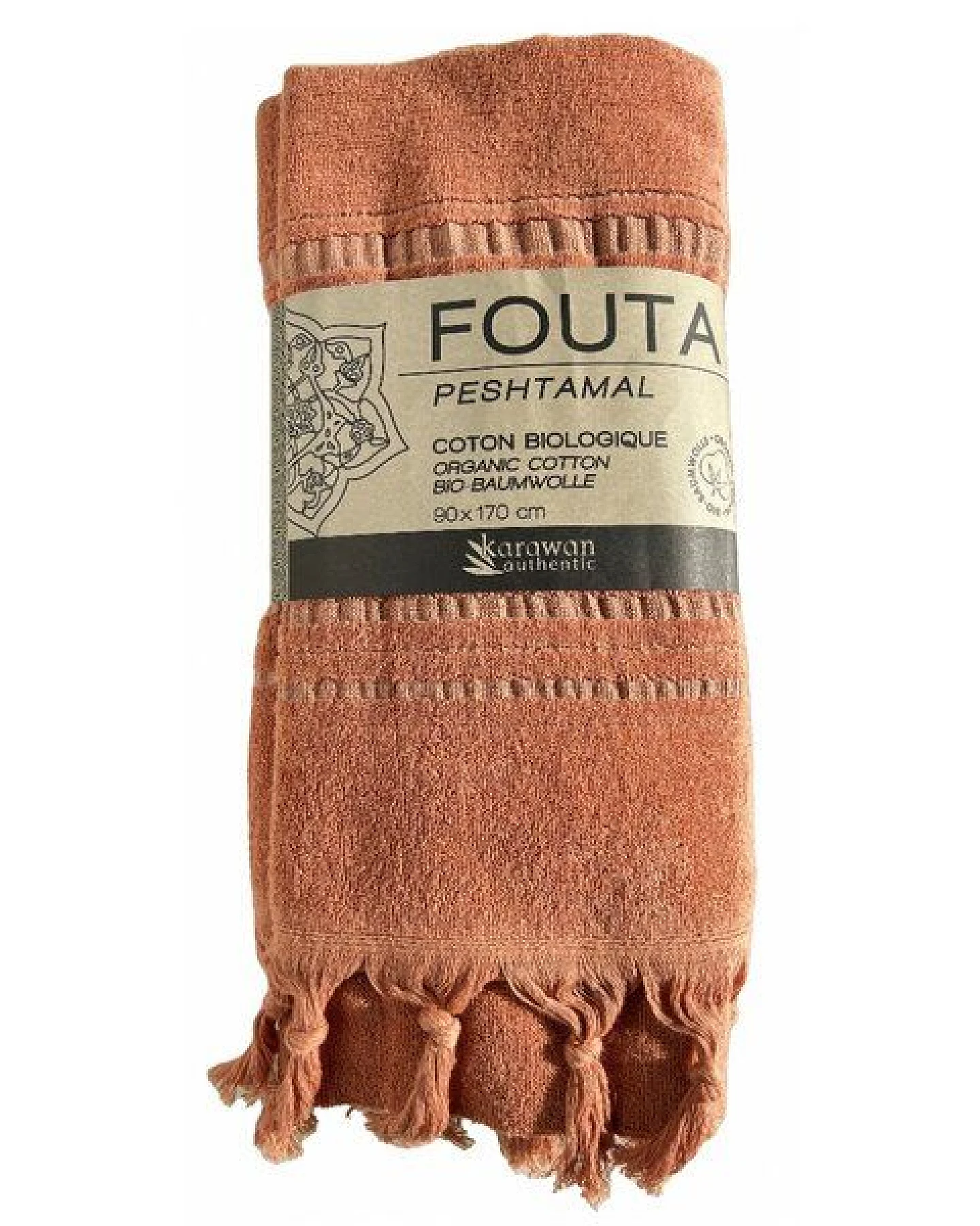 Karawan authentic Hamamtuch Fouta dolce aus Biobaumwolle, 170 x 90 cm – Ansicht 3