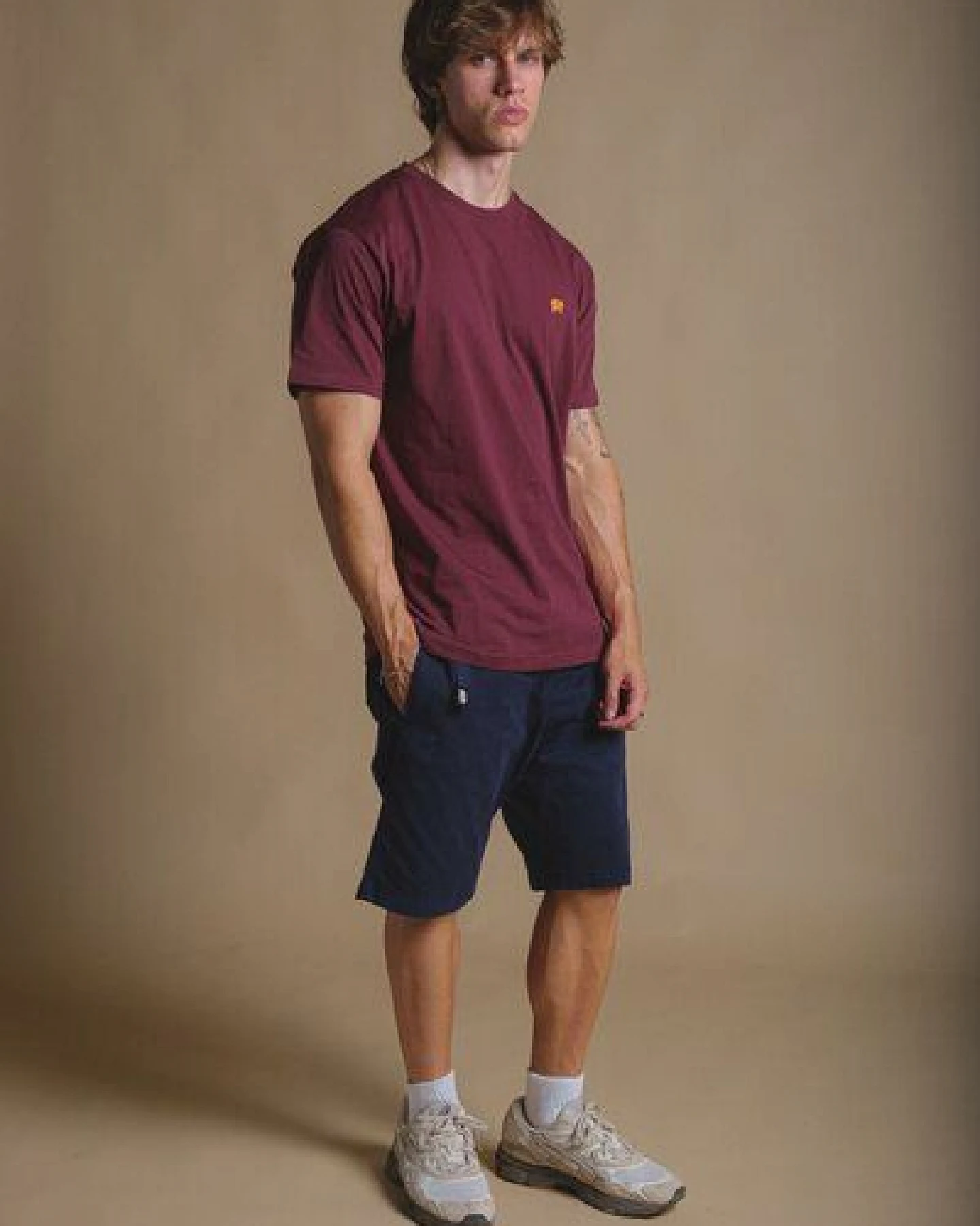 Trendsplant Organic Essential T-Shirt Burgundy – Ansicht 3