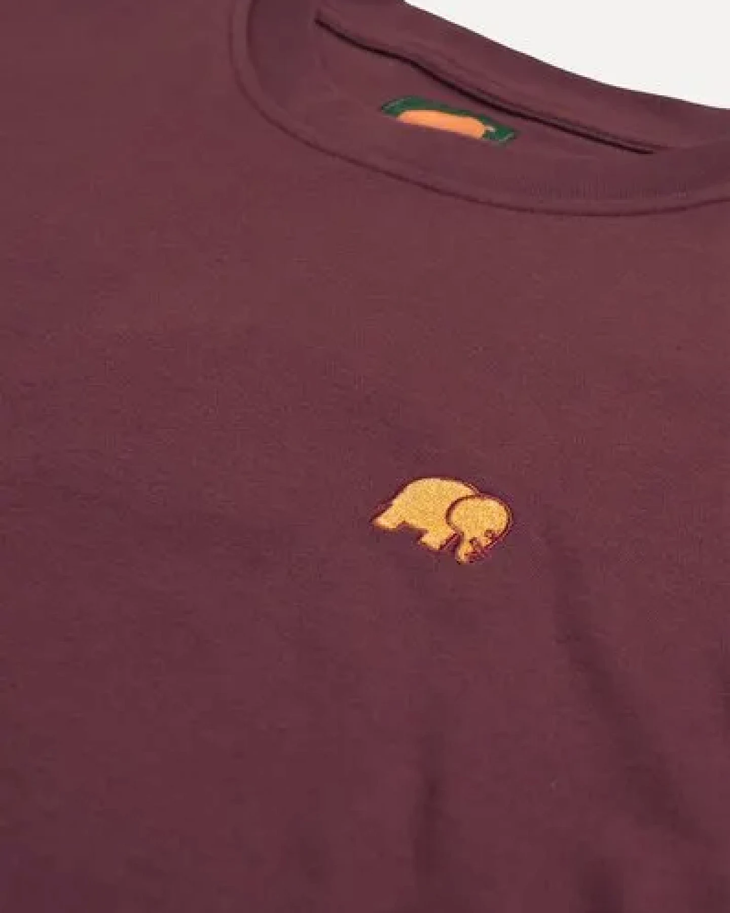 Trendsplant Organic Essential T-Shirt Burgundy – Ansicht 4