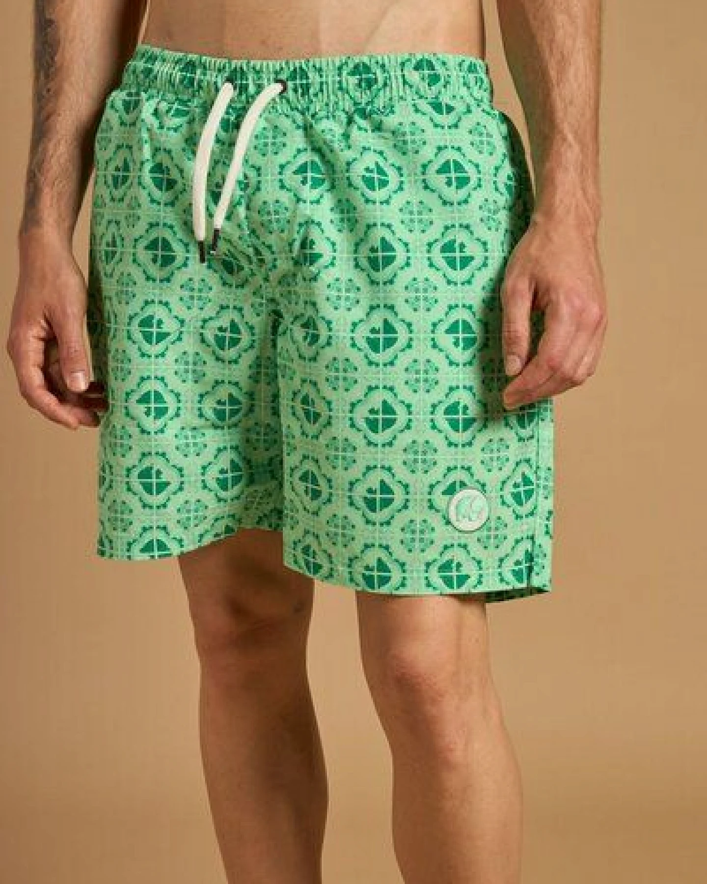 Trendsplant Tiles SEAQUAL®YARN Swim Trunks Aqua Green – Ansicht 2